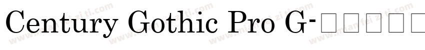Century Gothic Pro G字体转换